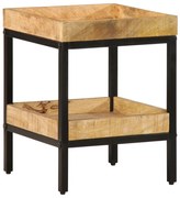 Végasztal 35x35x45 cm Tömör Fa Rusztikus Mangó