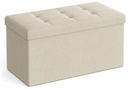 Taburette tárolóhellyel OTTOMAN 76x38 cm, krém
