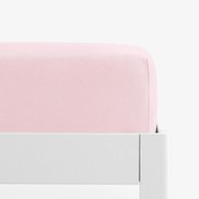 Goldea jersey gumis lepedő - pasztell rózsaszín 160 x 200 cm