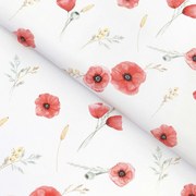 Goldea teflon szövet terítőknek - pipacsok 160 cm