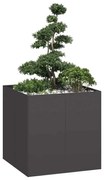 ültetvény fekete 80x80x80 cm Acél