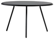 Dohányzóasztal "Sorround", 14 változat - Woud Variáns: Ø 75 cm - tölgyfa, fekete | fekete lábak (39,5 cm)