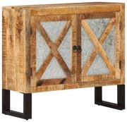 tömör nyers mangófa tálalószekrény 80x30x71 cm