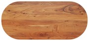 tömör akácfa ovális asztallap 110 x 50 x 3,8 cm