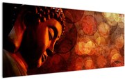 Kép - Buddha piros tónusokkal (120x50 cm)