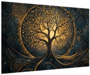 Kép – Arany aurájú fa (90x60 cm)