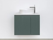 Piramida EURIDIKA fali fürdőszobabútor - mosdópult mosdó nélkül -2 ajtós - PINO ZÖLD - 65 x 48 x 53 cm