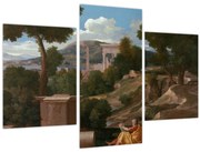 Kép - Nicolas Poussin, Landscape with Saint John on Patmos, reprodukciók (90x60 cm)