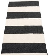 Fekete-fehér kültéri-beltéri futószőnyeg 70x150 cm Bob Black Vanilla – Pappelina