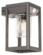 Kültéri fali lámpa sötétszürke, LED-del és fényerőszabályzóval, napelemes - Sonne