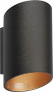 Fali lámpa fém Slice Wl G9 40W fekete arany Zuma Line