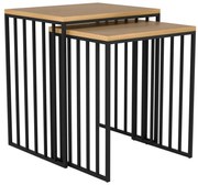 Eglo 424143 - 2 darabos TOZAWA lerakóasztal szett barna/fekete