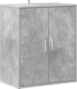 vidaXL betonszürke szerelt fa cipősszekrény 60 x 35 x 70 cm
