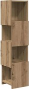 vidaXL Sarokszekrény Artisan tölgy 25,5x25x102cm Faanyag