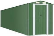 vidaXL zöld horganyzott acél kerti fészer 192x938x223 cm