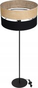 Fekete Juta Állólámpa 40CM Juta
