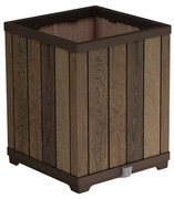 Keter Deco Square Magas virágcserép, diófa