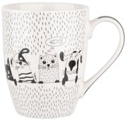 Altom Cool Friends porcelán bögre, 300 ml