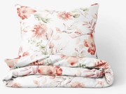 Goldea pamut ágyneműhuzat deluxe - akvarell virágok 240 x 220 és 2db 70 x 90 cm