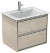 Fürdőszobaszekrény mosdó alá Ideal Standard Connect Air 60x51,7x44 cm világos fa / világosbarna kombinációban mat E0818UK