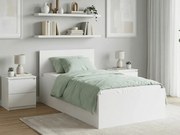 SOFIA ágy 90 x 200 cm, fehér Ágyrács: Léces ágyrács, Matrac: Coco Maxi 20 cm matrac