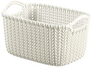 Knit fehér tárolókosár, 3 l - Curver