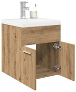 kézműves mosogatószekrény beépített medencével és csapteleppel