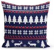 Karácsonyi mintás textil párnahuzat 43x43 cm – Mila Home