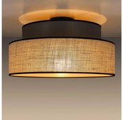 Mennyezeti lámpa BOHO 1xE27/60W/230V átm. 40 cm barna/bézs