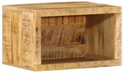 Fali Ágy Melletti Szekrény 40x30x25 cm Tömör Fa Durva Mangó