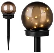 Kula földbe szúrható 10 cm-es napelemes LED lámpa
