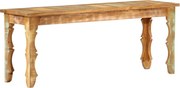 vidaXL tömör újrahasznosított fapad 110 x 35 x 45 cm