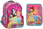 Disney Hercegnők iskolatáska és tolltartó szett spring 2 db-os