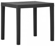 szürke műanyag kerti asztal 79 x 65 x 72 cm