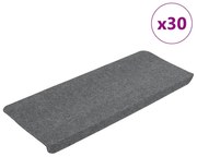 30 db szürke öntapadó lépcsőszőnyeg 65x24,5x3,5 cm
