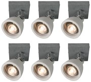 6 darabos ipari spotlámpa szett szürke beton 1-es - Creto