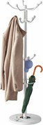 Casaria® Álló ruhafogas – fehér 173 cm