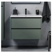 MOLDE 80 cm-es zöld fürdőszobai mosdószekrény