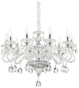 Ideal Lux - Kristály csillár láncon NEGRESCO 8xE14/28W/230V átm. 73,5 cm átlátszó