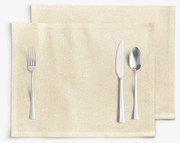 Goldea karácsonyi exkluzív 2 darabos reggeliző alátét - arany csillogású 30 x 40 cm