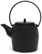 Fekete öntöttvas teáskanna szűrővel 1,2 l Kobe – Bredemeijer