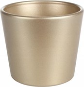 Virágcserép kerámia arany matt 23 cm x 25