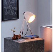 Eglo 49727 - Asztali lámpa CHESTER 1xE27/60W/230V fehér/réz