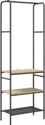vidaXL Ruhafogó polcokkal Sonoma tölgy 60 x 30 x 171 cm Faanyag