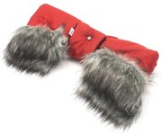 Kézmelegítő babakocsira 2az1-ben New Baby plüss red