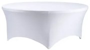 Asztal szoknya terítő kerek fehér