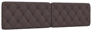 sötétbarna szövet fejtámla párna 200 cm