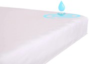 Jersey vízálló sztreccs lepedő Fehér Méretek: 60x120 cm