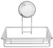 Ezüstszínű öntapadós acél szappantartó Bestlock Bath – Compactor