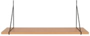 Natúr színű fali polc kőrisfa dekorral 80 cm Chiba – House Nordic